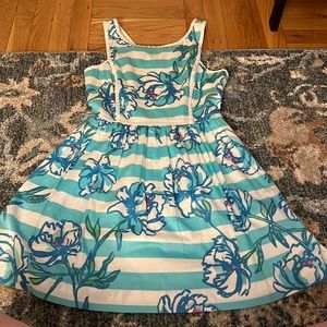Lily Pulitzer Blue Teal Floral Dress